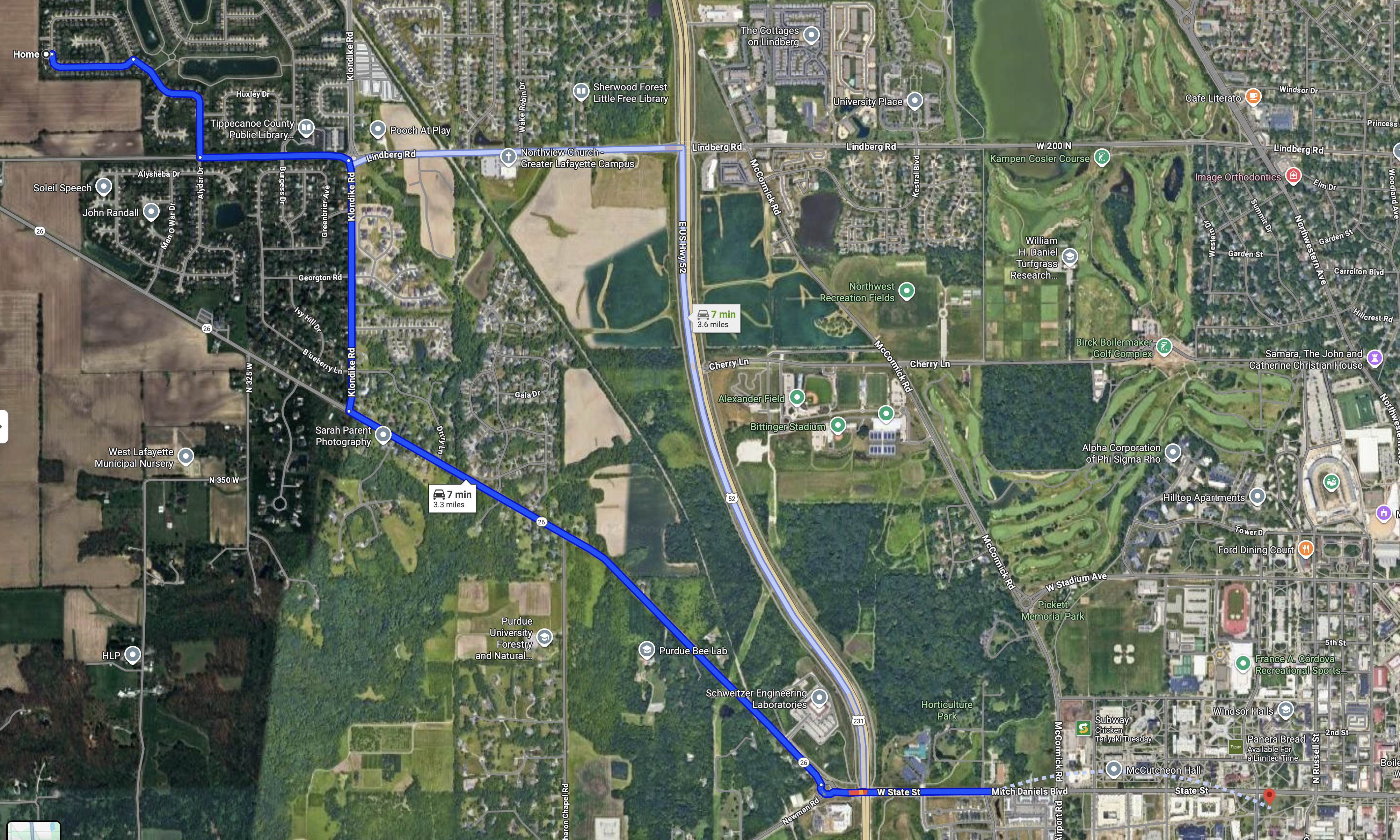 A photo of the house